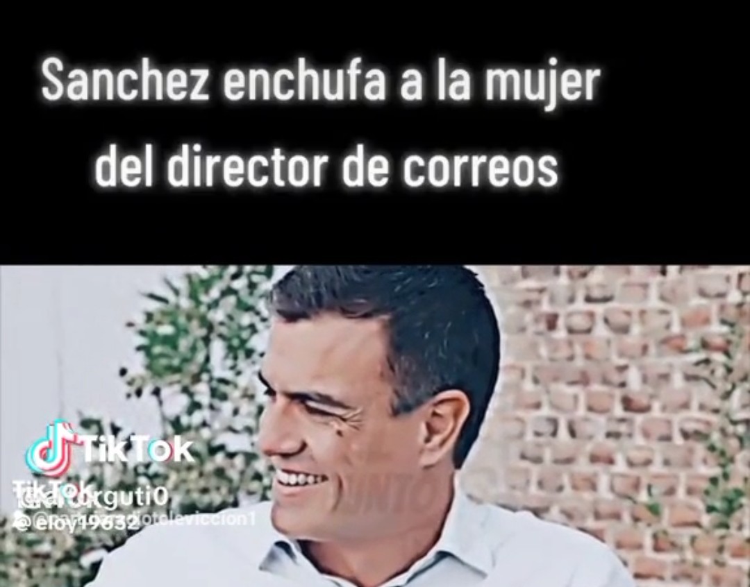 Sánchez y sus enchufismos.
Video:  https://youtube.com/short